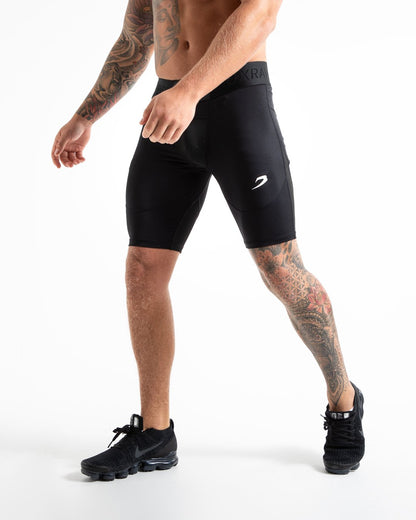 Saddler Compression Shorts - Black