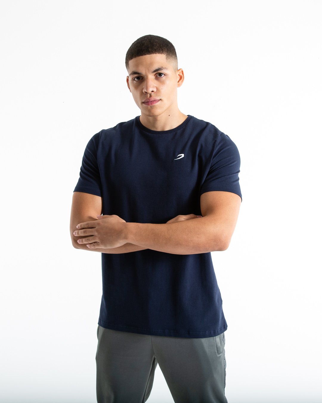 Strike T-Shirt - Navy - BOXRAW