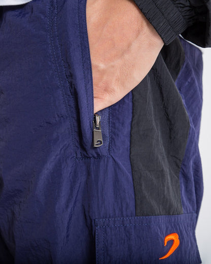 Walker Track Bottoms - Black/Navy/Orange - BOXRAW