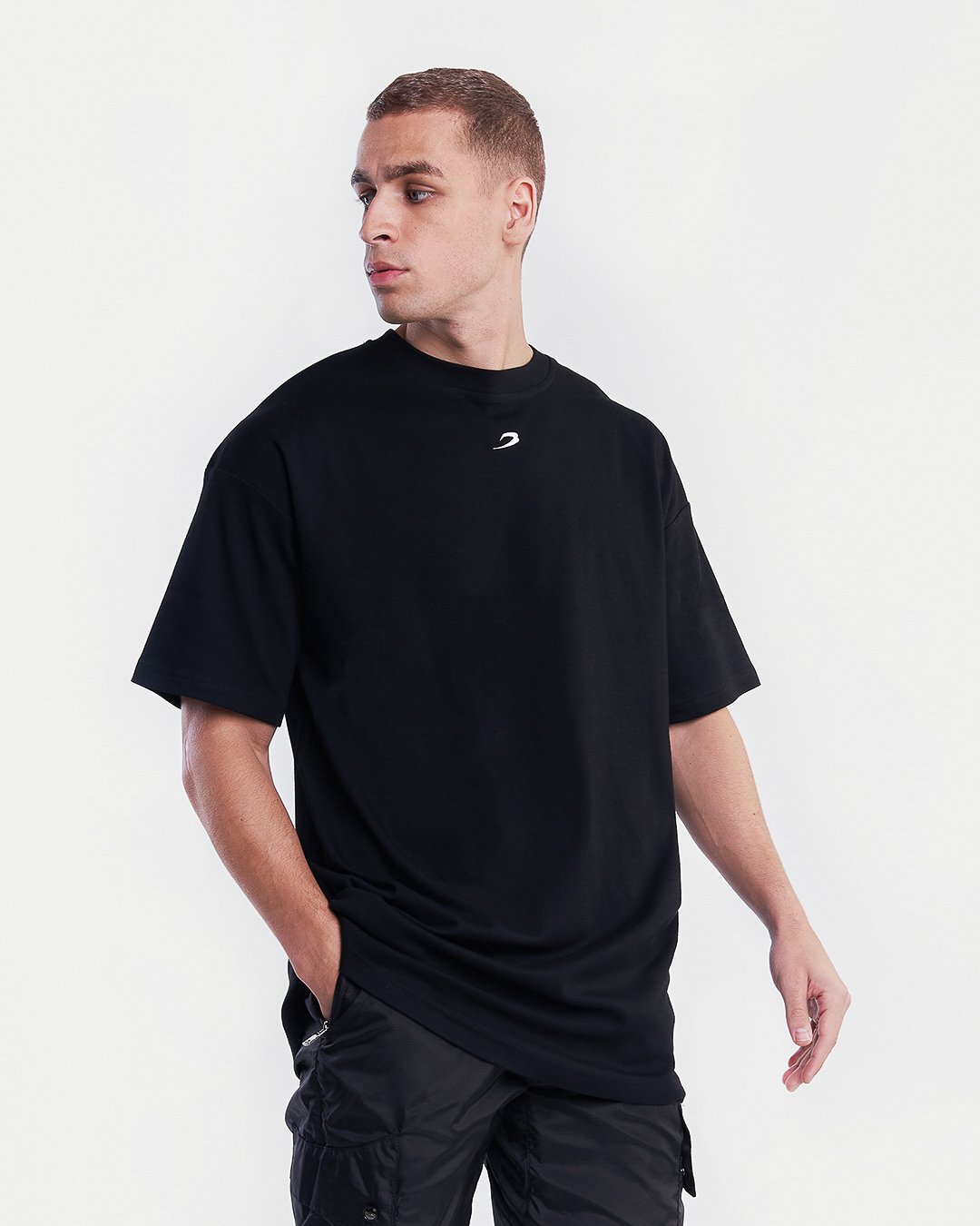 Oversized Strike T-Shirt - Black | BOXRAW