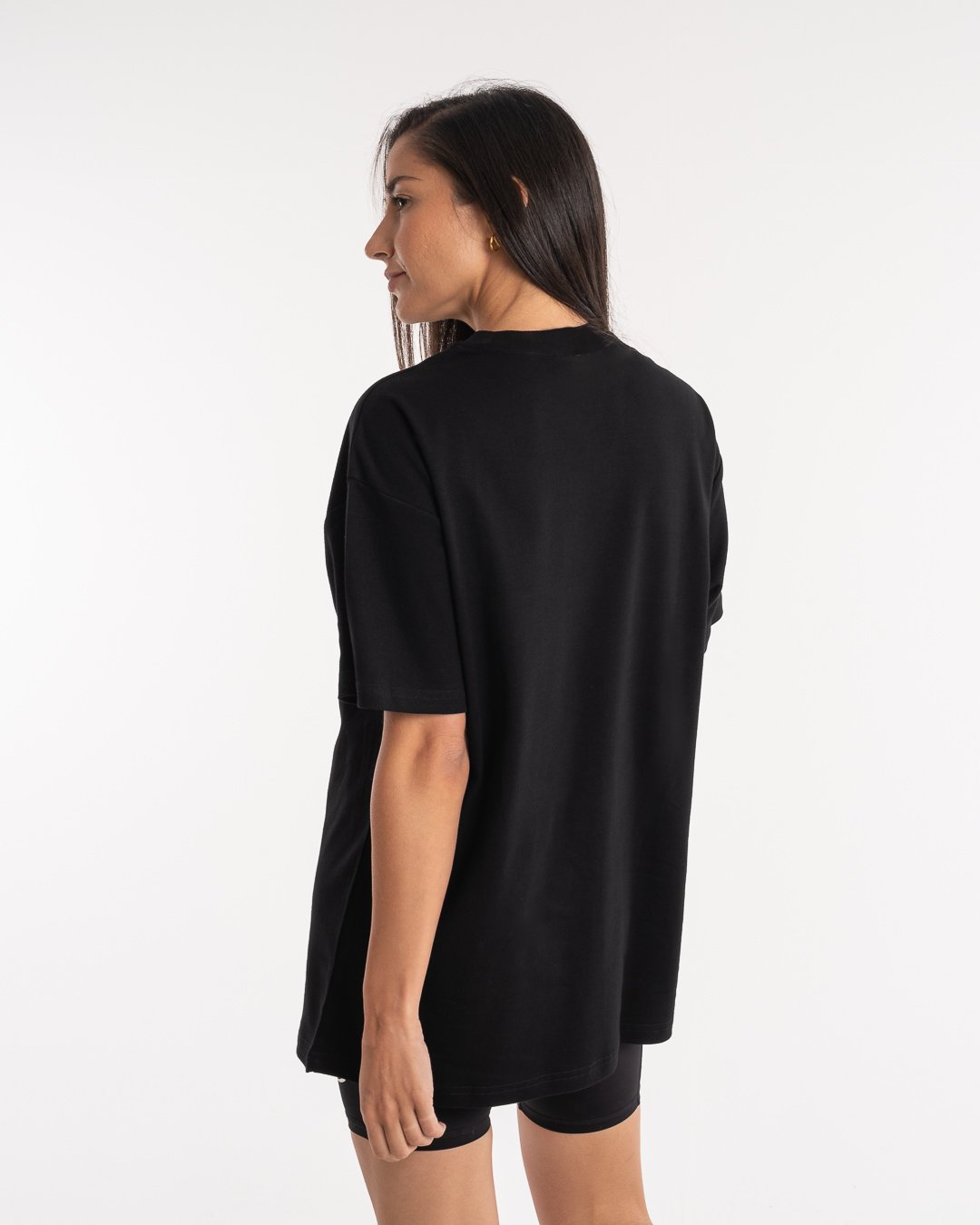 Women's Oversized Strike T-Shirt - Black | BOXRAW