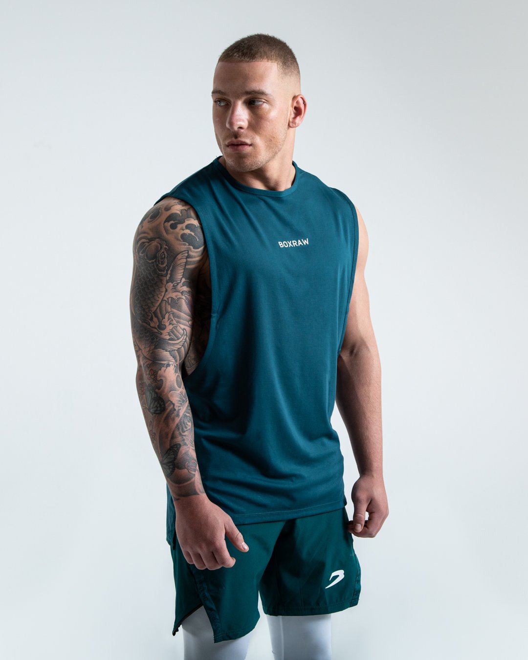 BOXRAW_SMRT-TEC Muscle Tank - Green
