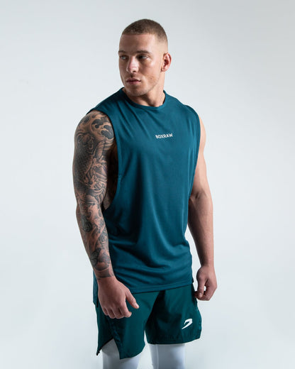 BOXRAW_SMRT-TEC Muscle Tank - Green
