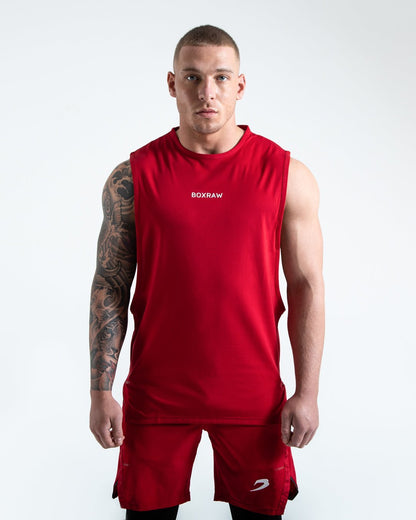 BOXRAW SMRT-TEC Muscle Tank - Red