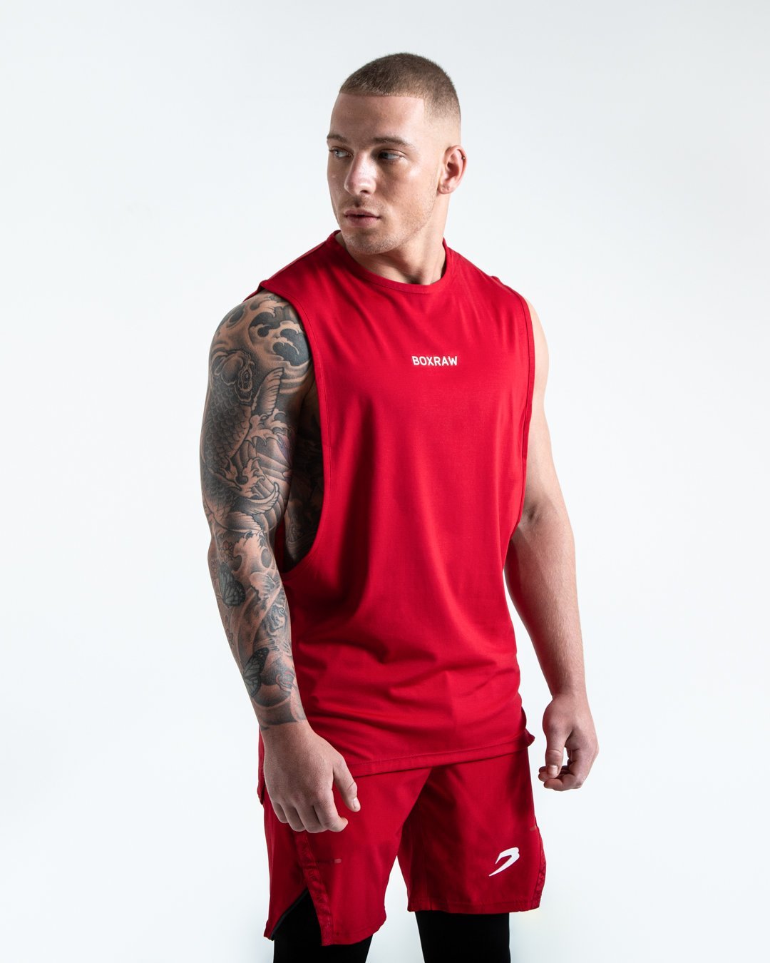 BOXRAW SMRT-TEC Muscle Tank - Red