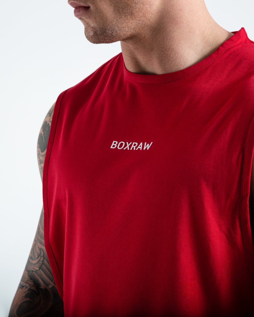 BOXRAW SMRT-TEC Muscle Tank - Red