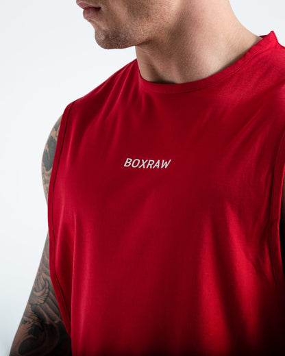 BOXRAW SMRT-TEC Muscle Tank - Red
