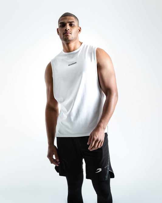 BOXRAW SMRT-TEC Muscle Tank - White