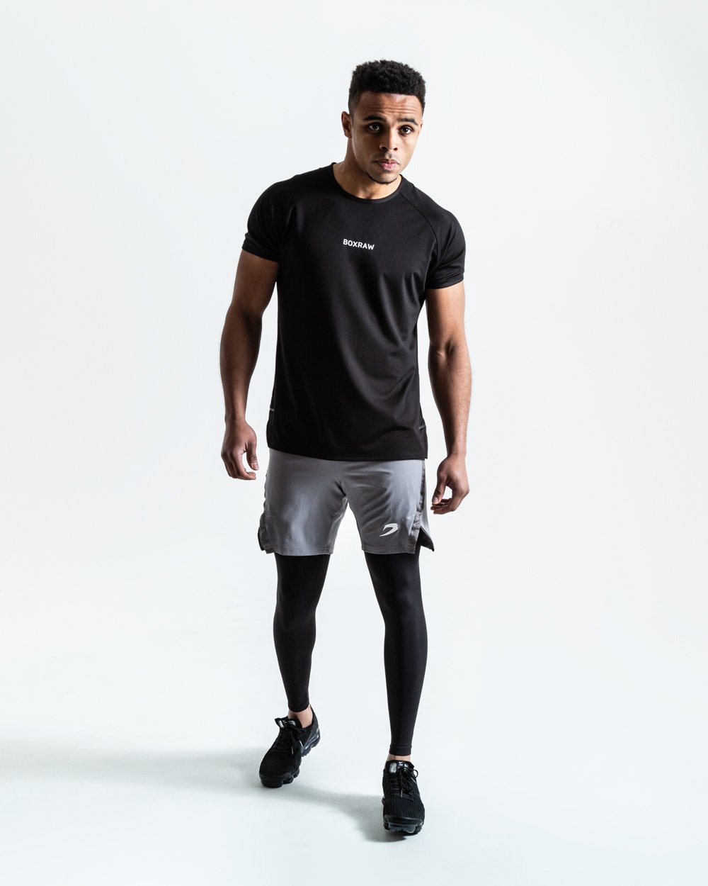 Pep Shorts (2-In-1 Training Tights) - Grey/Black