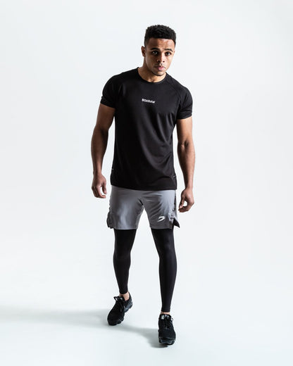 Pep Shorts (2-In-1 Training Tights) - Grey/Black