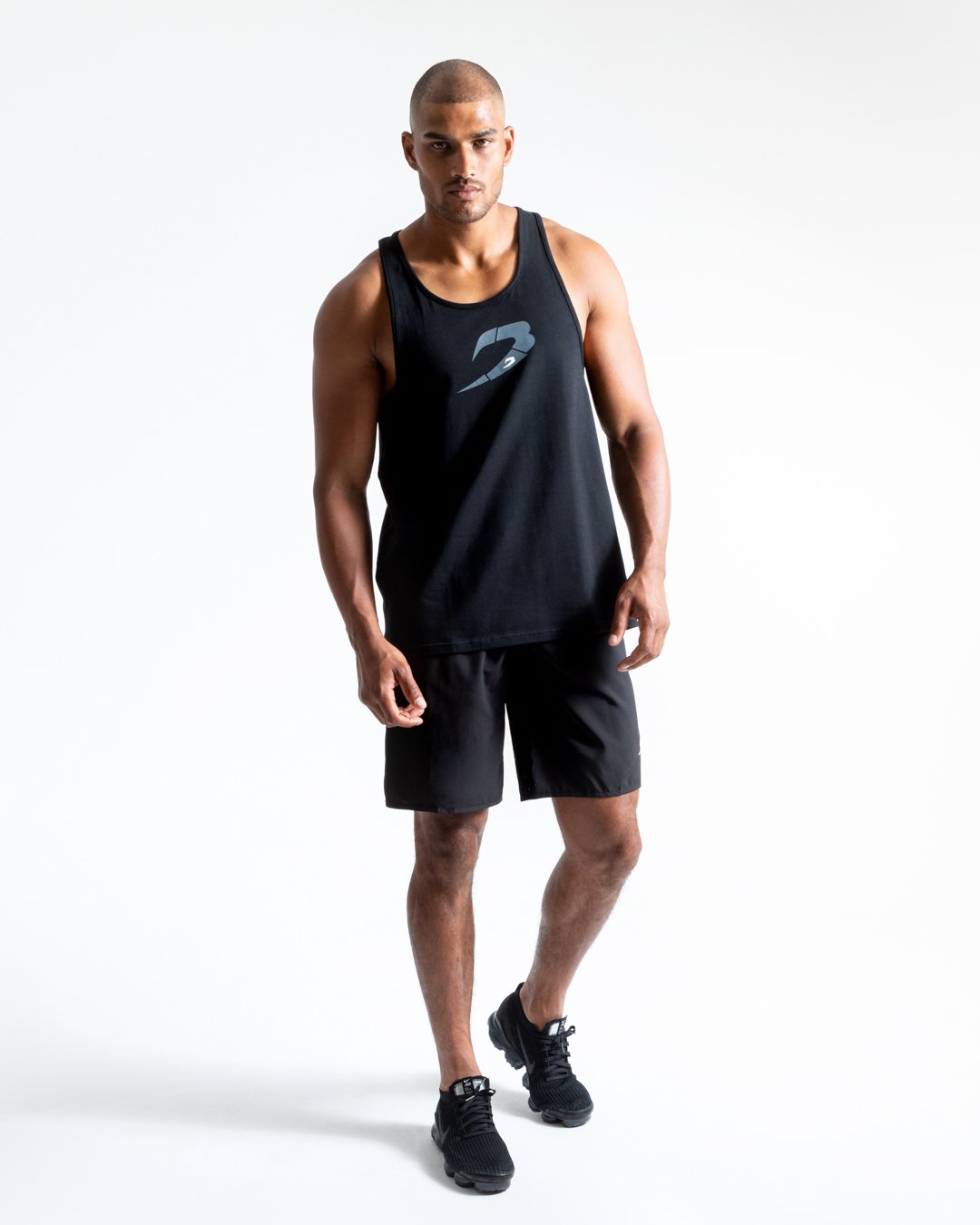 BOXRAW Glitch Stringer Tank - Black