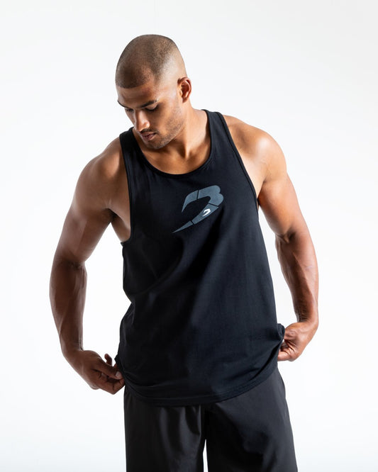 BOXRAW Glitch Stringer Tank - Black