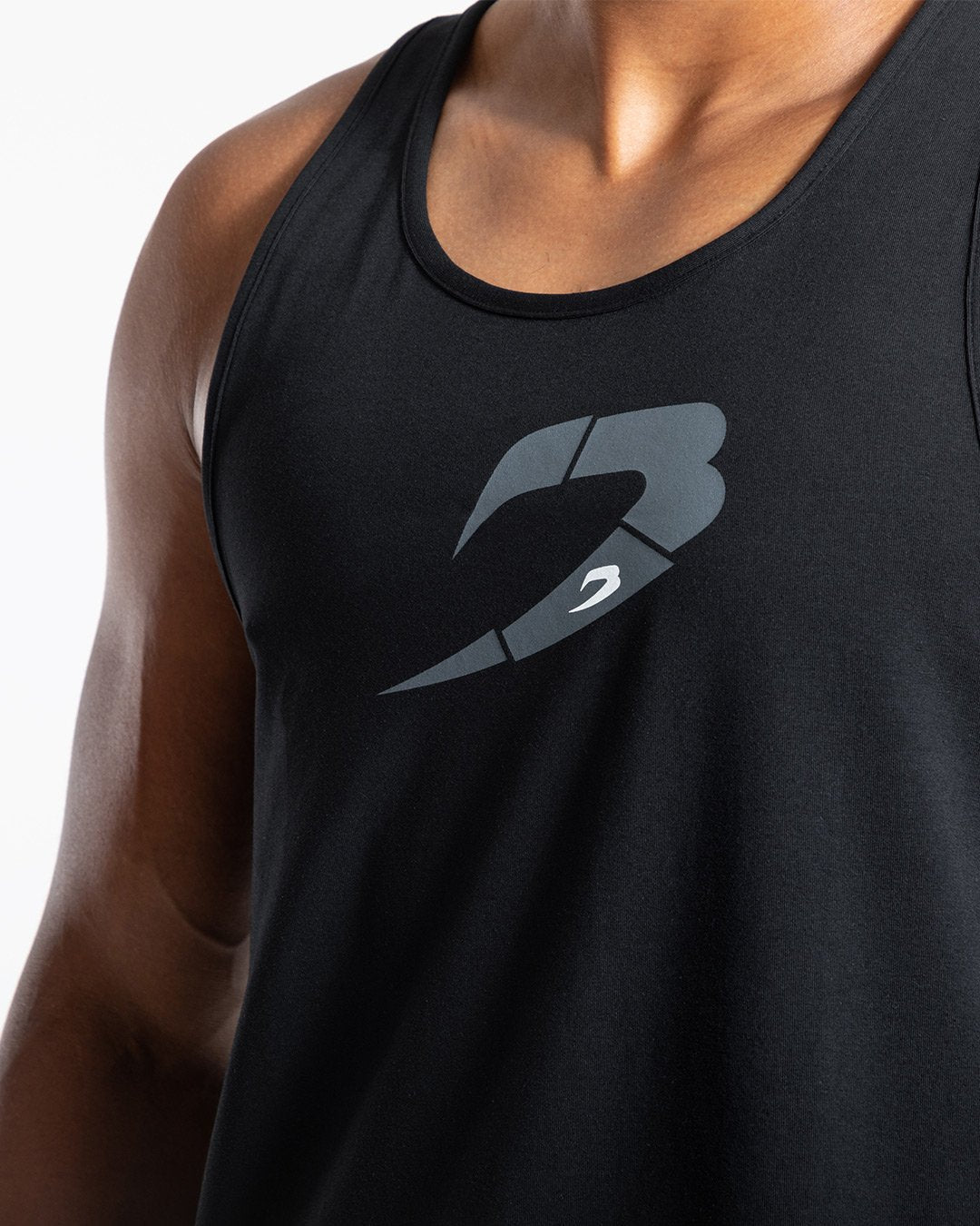 BOXRAW Glitch Stringer Tank - Black