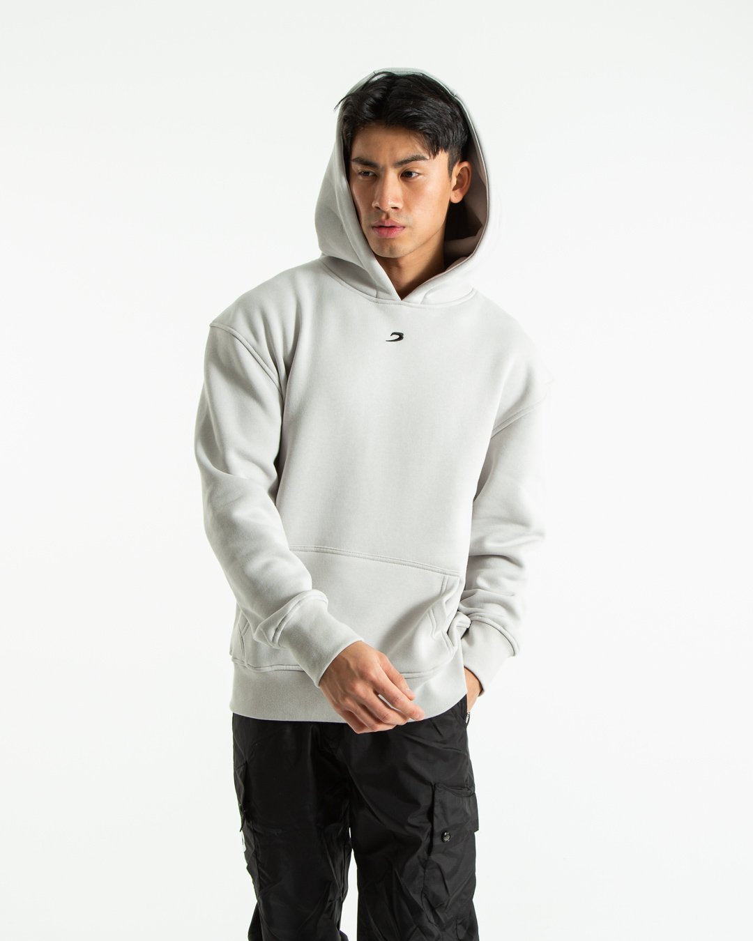 Strike Logo Hoodie - Grey Stone