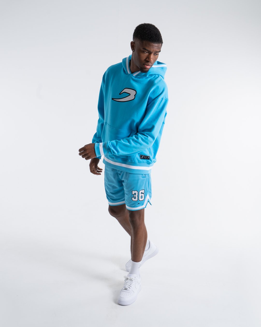 36 by Teddy Atlas Hoodie - Baby Blue | BOXRAW