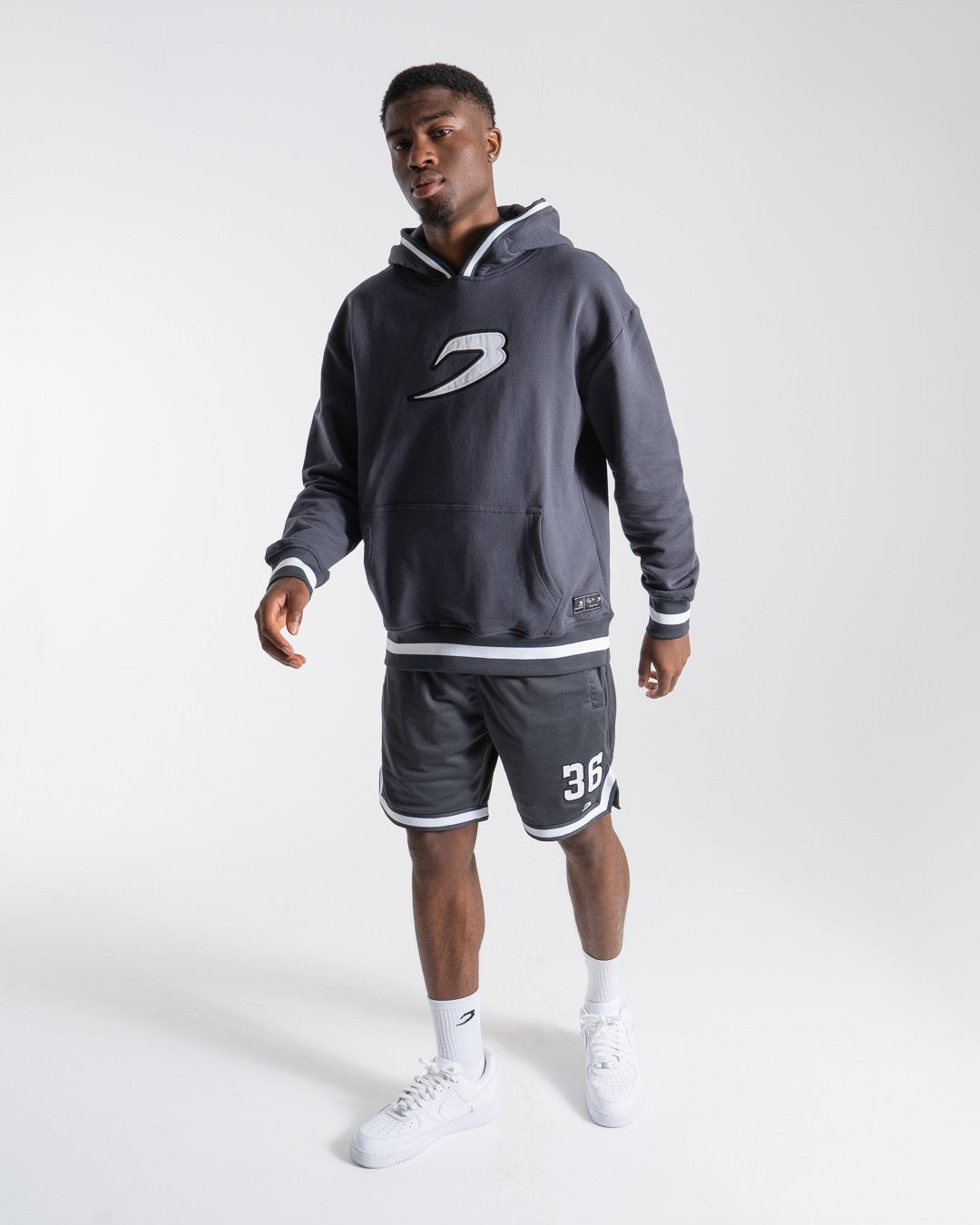 36 by Teddy Atlas Hoodie - Charcoal | BOXRAW