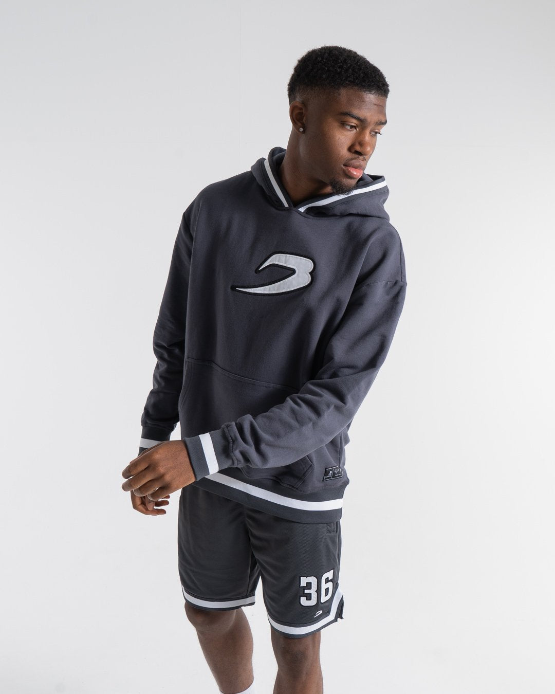 36 by Teddy Atlas Hoodie - Charcoal | BOXRAW