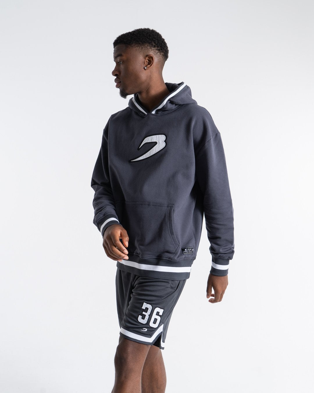 36 by Teddy Atlas Hoodie - Charcoal | BOXRAW