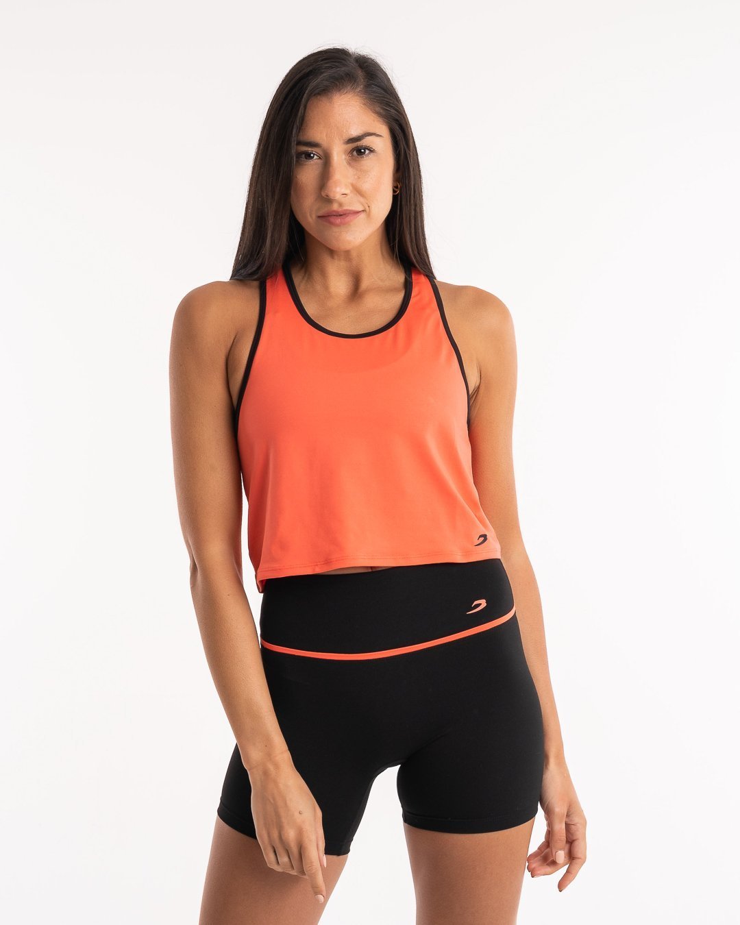 Valerie Cropped Tank - Coral | Women's Training | BOXRAW