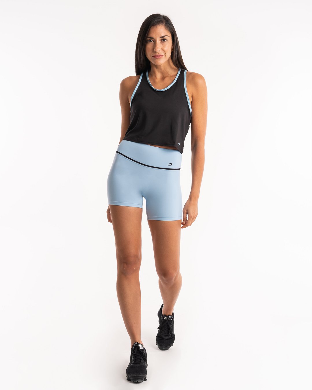 Valerie Cropped Tank - Baby Blue | Women's Training | BOXRAW