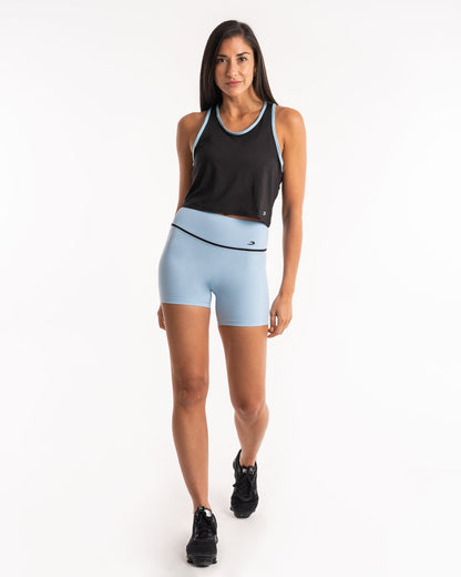 Valerie Cropped Tank - Baby Blue | Women's Training | BOXRAW
