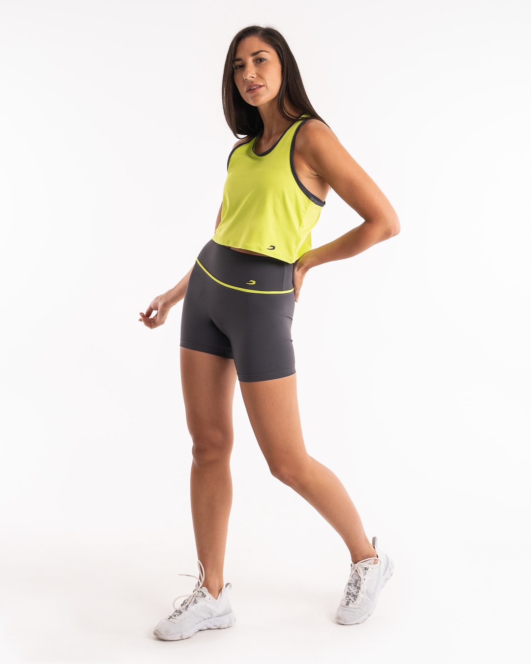 Valerie Cropped Tank - Lime | Women's Training | BOXRAW