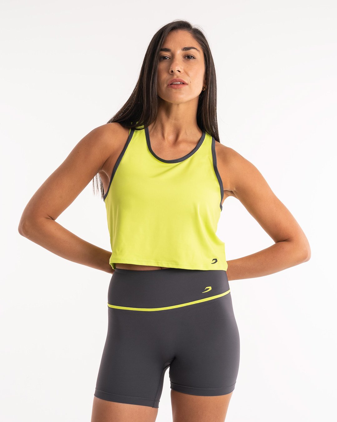 Valerie Cropped Tank - Lime | Women's Training | BOXRAW