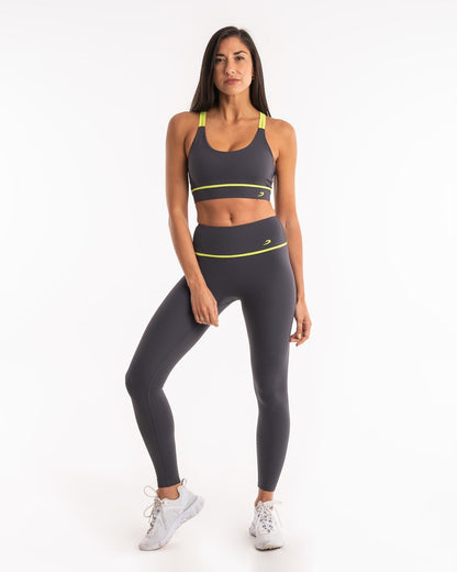 Valeria Sports Bra - Charcoal | Women's Training | BOXRAW