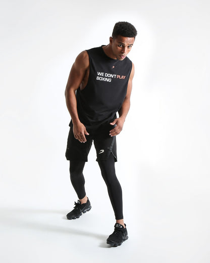 We Don't Play Boxing Muscle Tank - Black