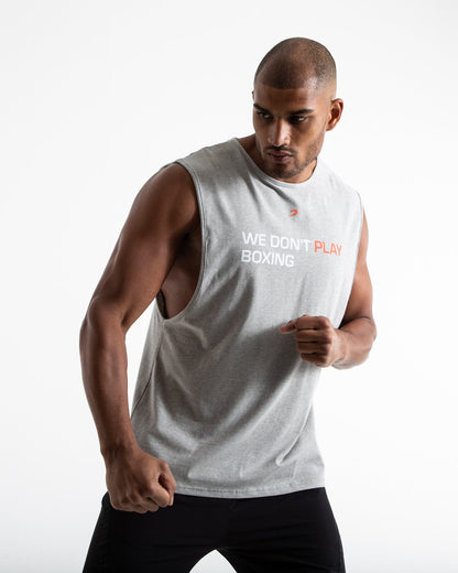 We Don't Play Boxing Muscle Tank - Grey