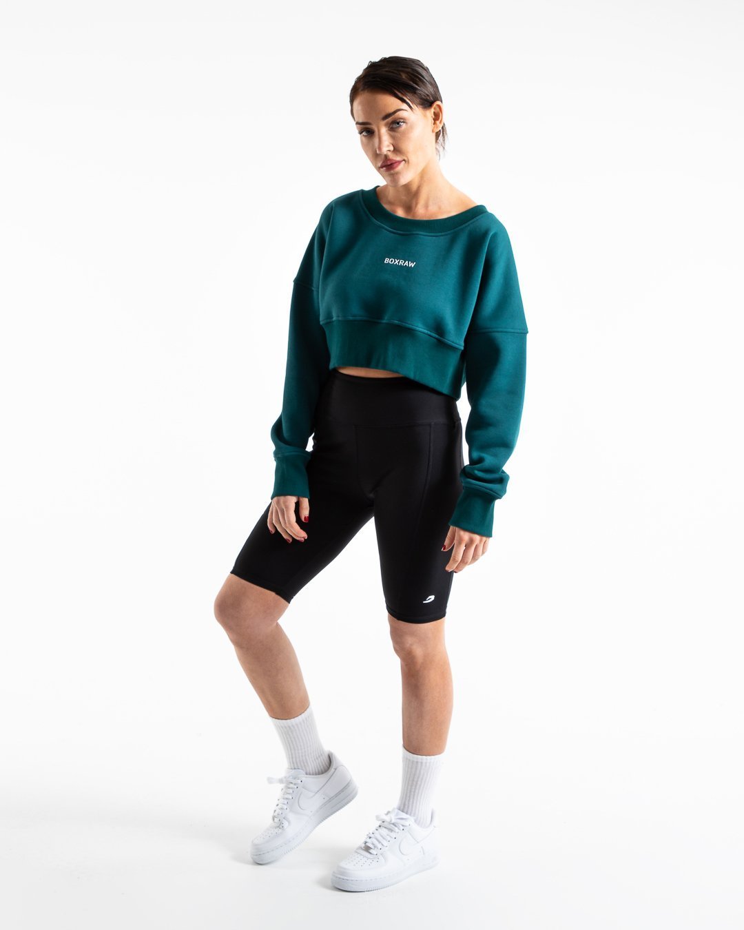 Johnson Cropped Sweatshirt - Teal