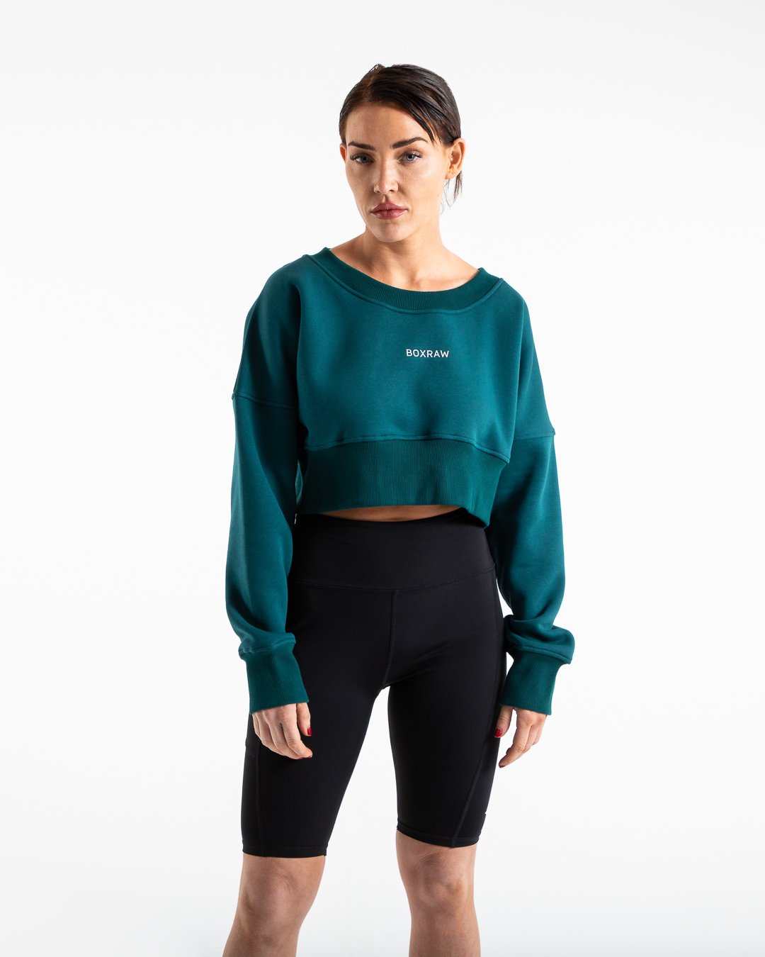 Johnson Cropped Sweatshirt - Teal