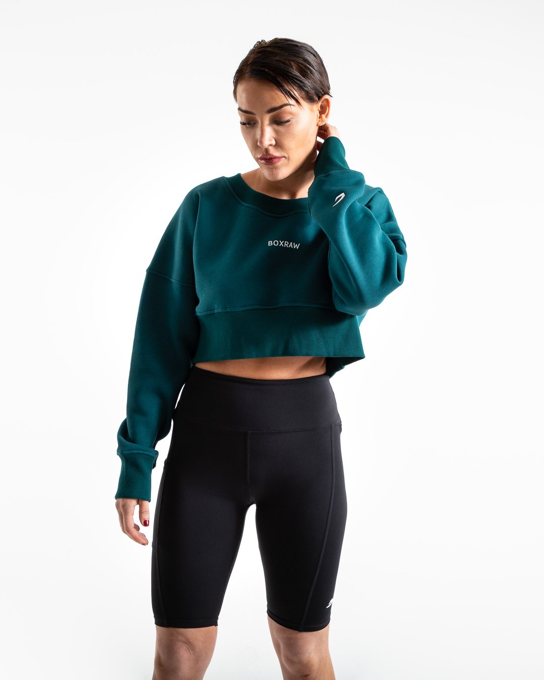 Johnson Cropped Sweatshirt - Teal