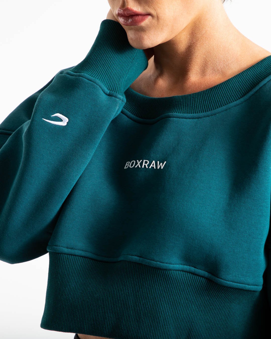Johnson Cropped Sweatshirt - Teal