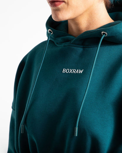 Johnson Cropped Hoodie - Teal