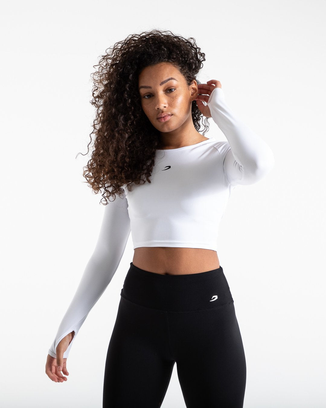 Crop Top Long Sleeve - White