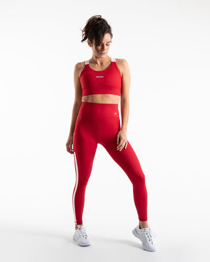 Alicia Sports Bra - Red