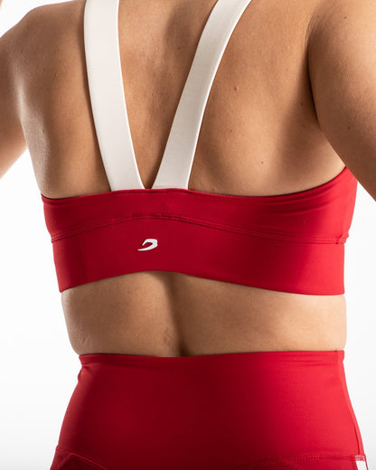 Alicia Sports Bra - Red