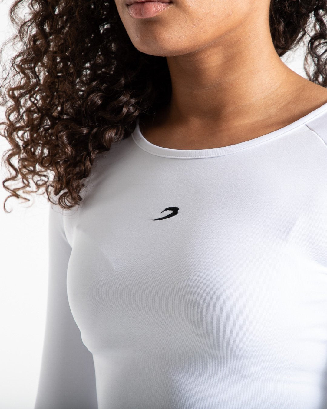 Crop Top Long Sleeve - White