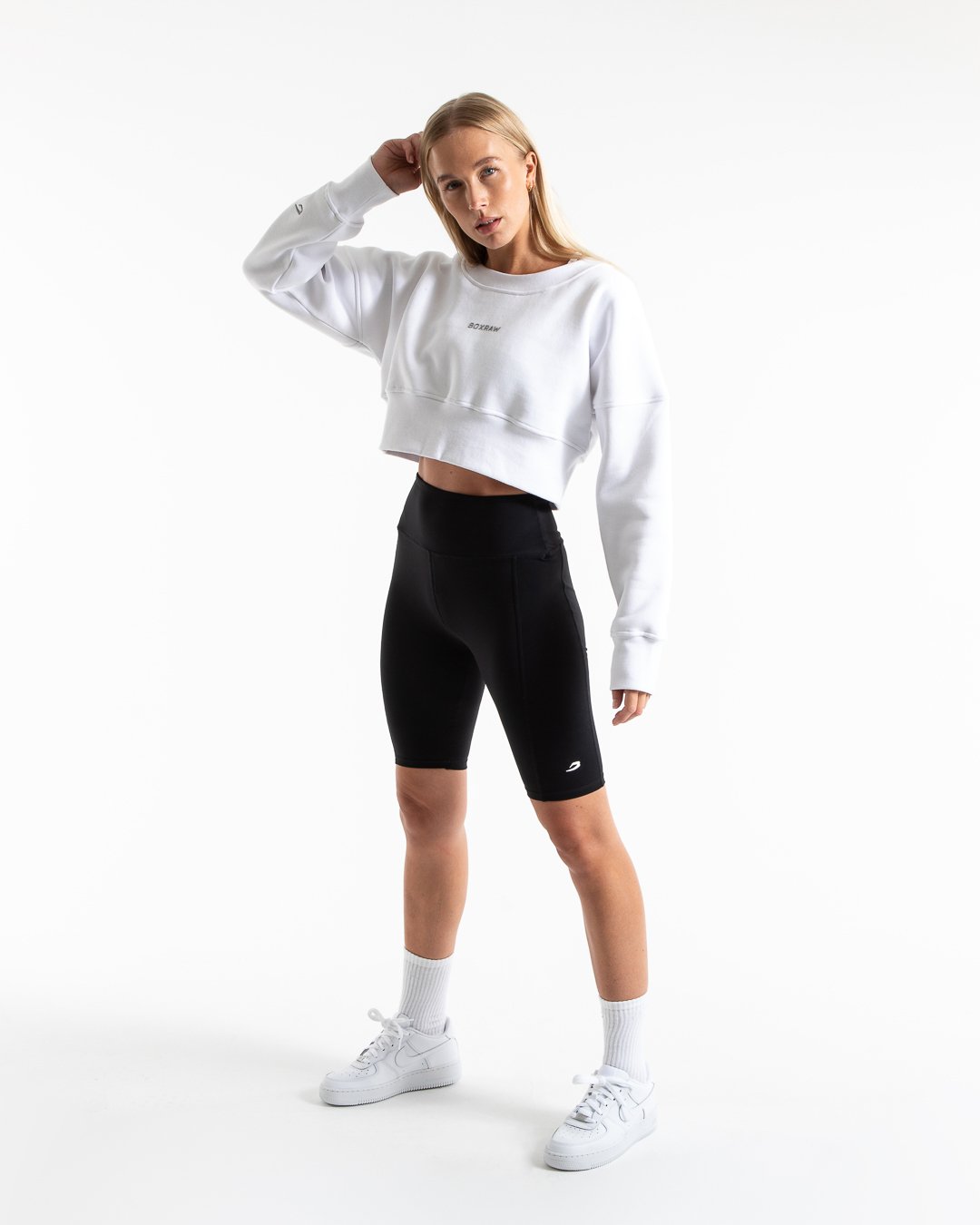 Johnson Cropped Sweatshirt - White