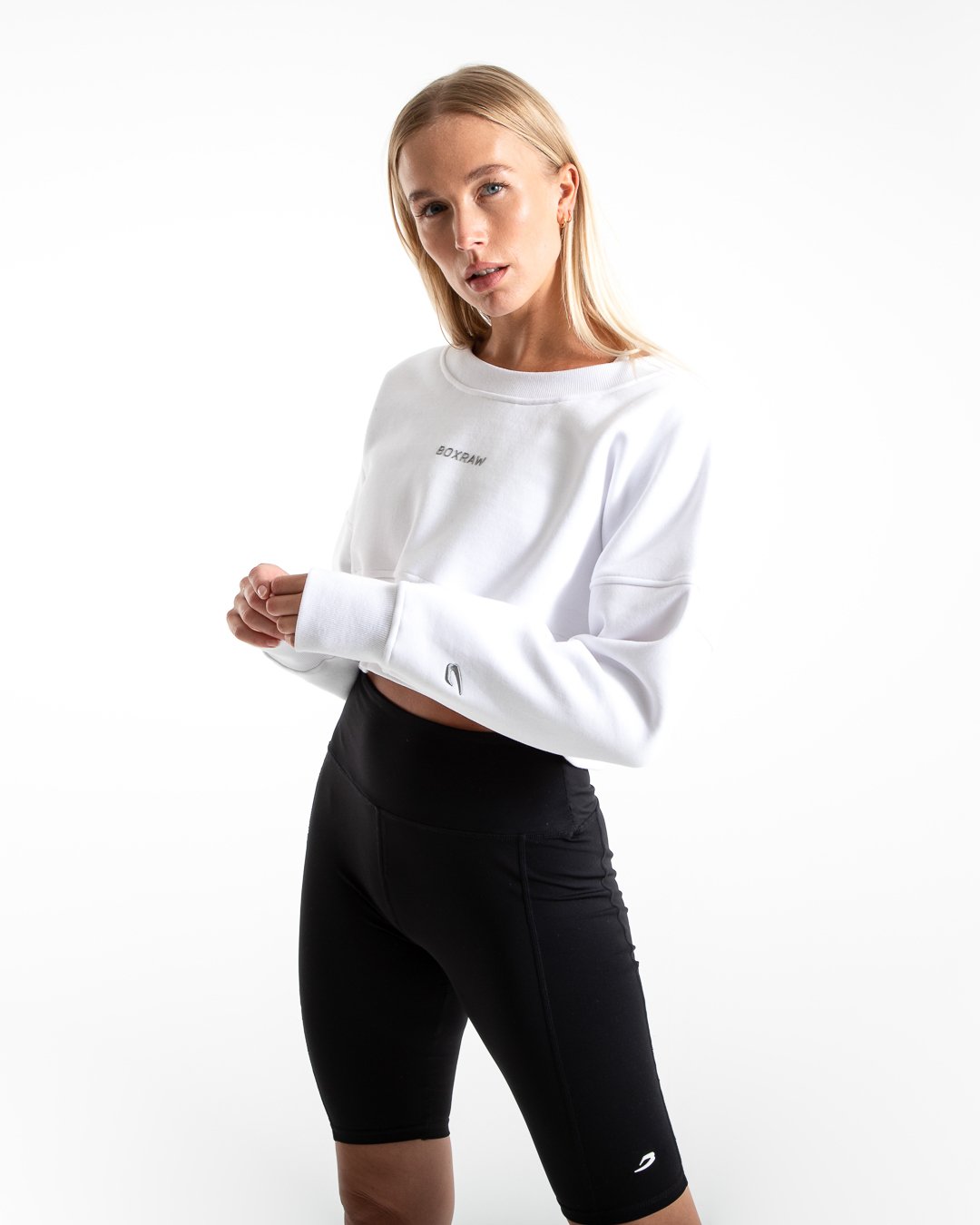 Johnson Cropped Sweatshirt - White