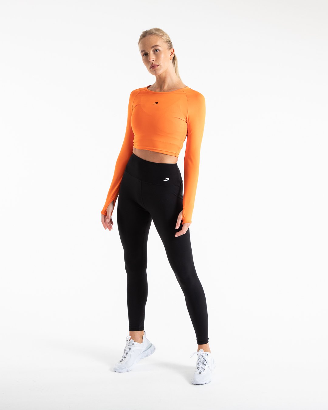 Crop Top Long Sleeve - Orange