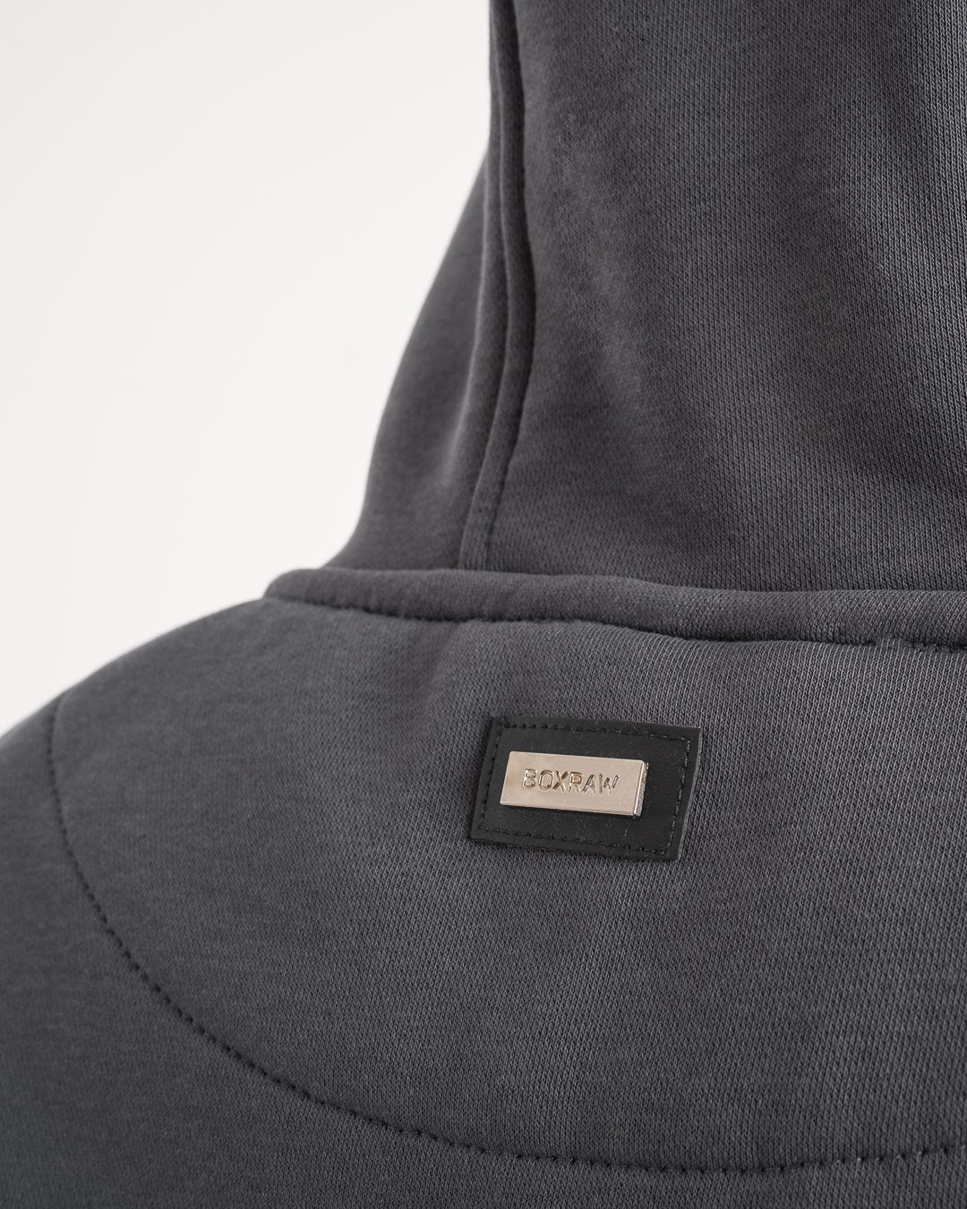 Johnson Cropped Hoodie - Charcoal | BOXRAW