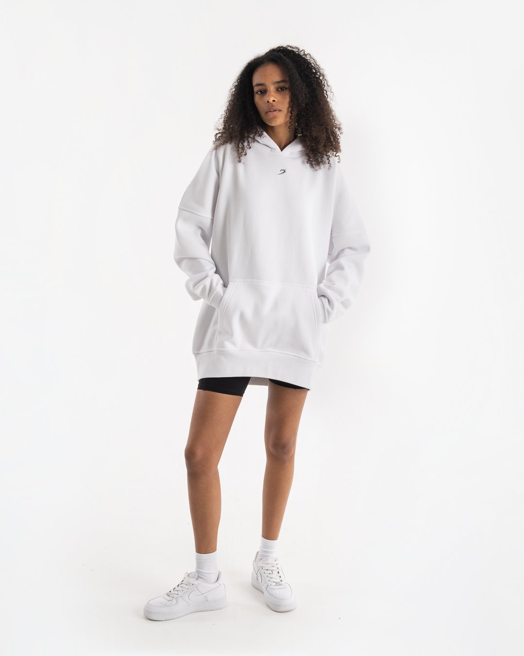 Women's Oversized Hoodie - White - BOXRAW
