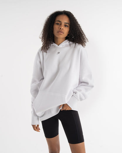 Women's Oversized Hoodie - White - BOXRAW