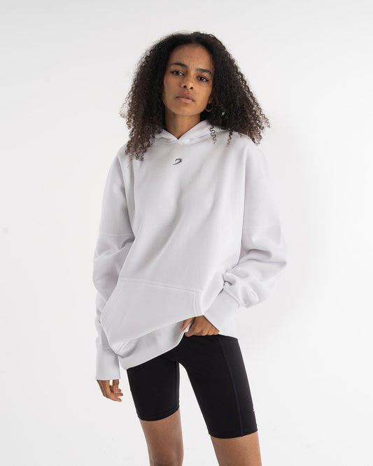 Women's Oversized Hoodie - White - BOXRAW