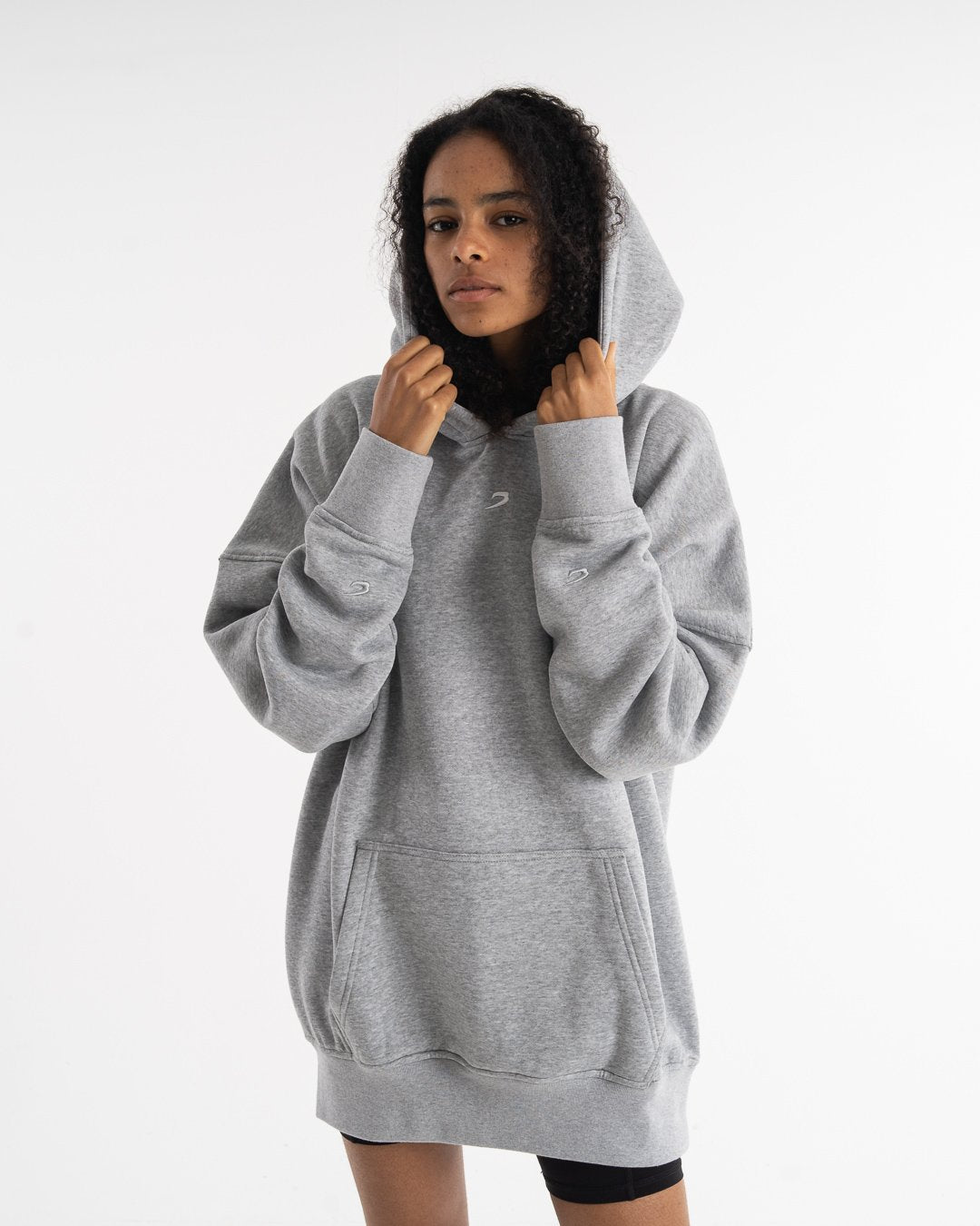 Women's Oversized Hoodie - Grey - BOXRAW