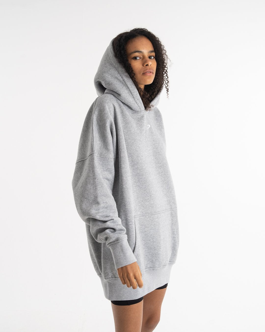 Women's Oversized Hoodie - Grey - BOXRAW
