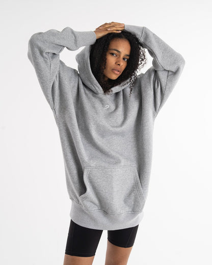 Women's Oversized Hoodie - Grey - BOXRAW