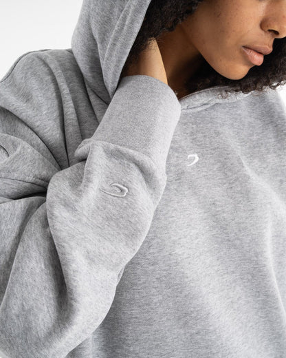 Women's Oversized Hoodie - Grey - BOXRAW